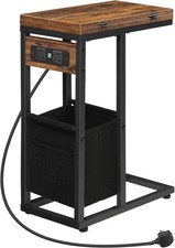 Foldable Side Table, C Shaped