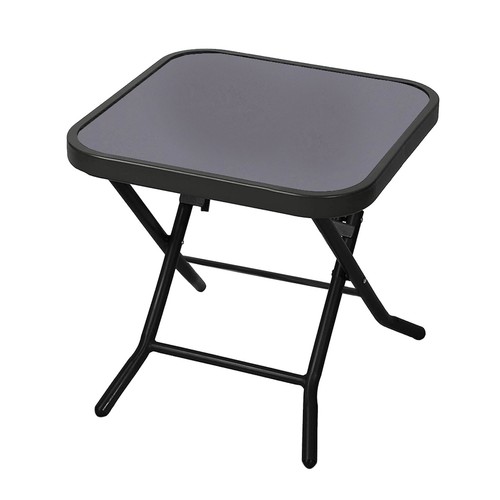Folding side table - glass, top